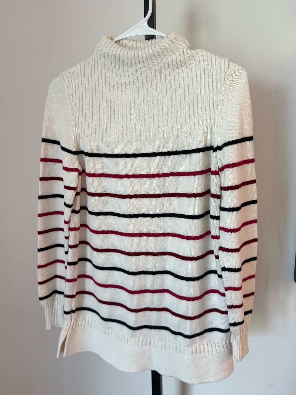 Barbour Guernsey Cream Stripe Sweater Size M